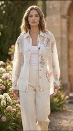 Camisa Estampada Bege Claro - Image 2