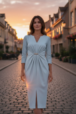 Vestido Verde Água Ferrache - Image 3