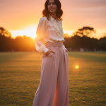 Calça Pantalona Imperial na Cor Rosa