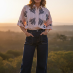 Jeans Chiara Dalba com Elastano