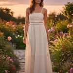 Vestido Dina na Cor Bege Claro