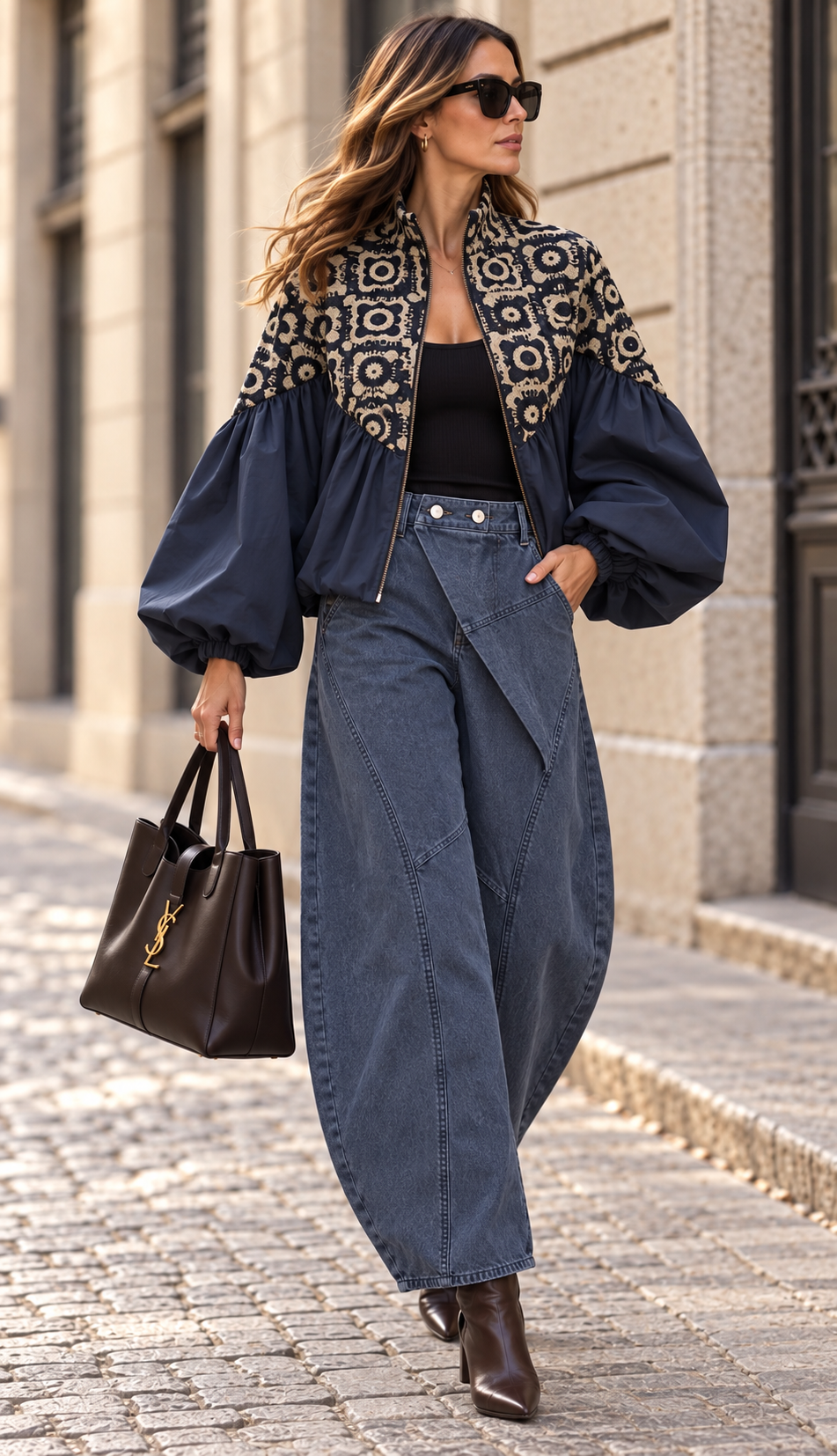 JeansAzuis_Jot2 Jeans Cruzado na Cor Azul - Image 1